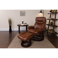 Flash Furniture BT-7821-VIN-GG Vintage Leather Recliner in Brown